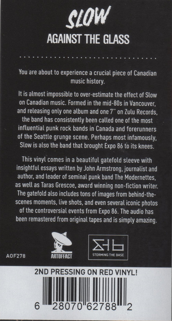 Slow (2) : Against The Glass (LP, Album, Ltd, RE, RM, RP, Red)