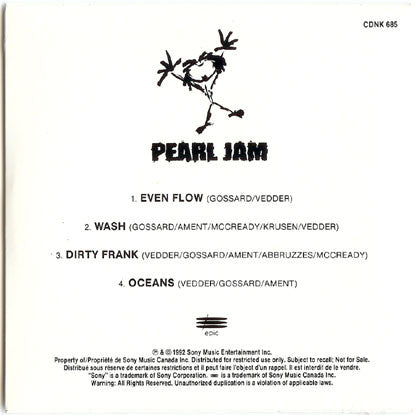 Pearl Jam : Even Flow (CD, Maxi, Promo)