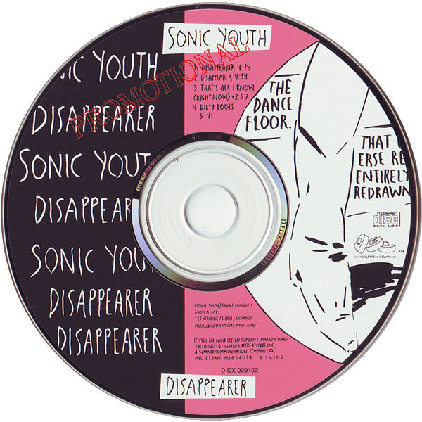 Sonic Youth : Disappearer (CD, Maxi, Promo, Dig)