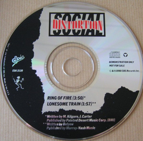 Social Distortion : Ring Of Fire (CD, Single, Promo)