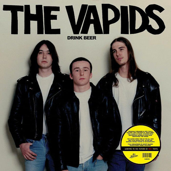 The Vapids : Drink Beer (LP, Album, RE, Red)