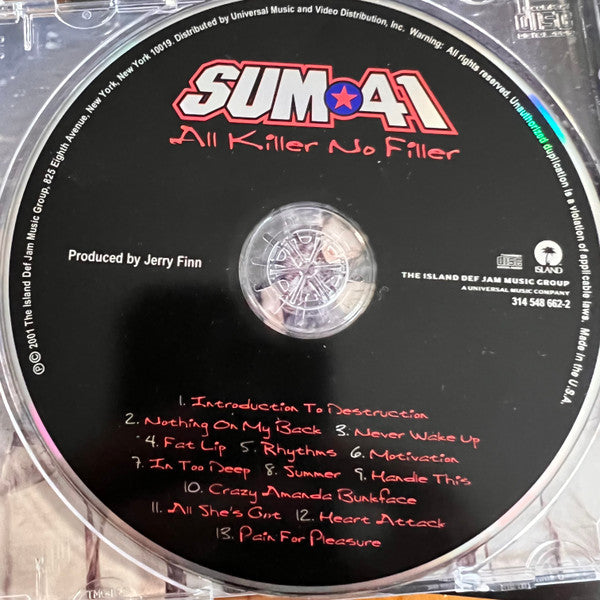 Sum 41 : All Killer No Filler (CD, Album, Club, Enh)
