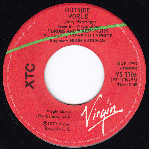 XTC : Making Plans For Nigel (7", Single)