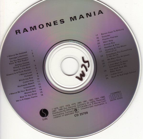 Ramones : Ramones Mania (CD, Comp, RM)