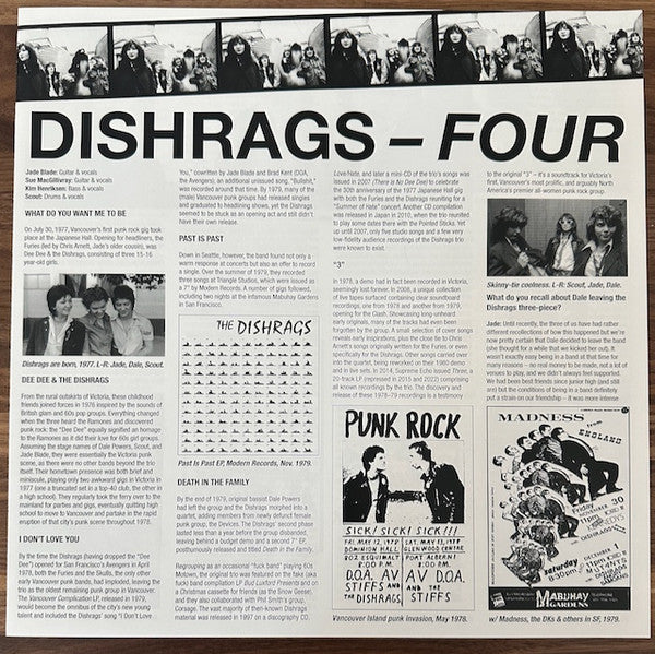 The Dishrags : Four (LP, Dlx, RM)