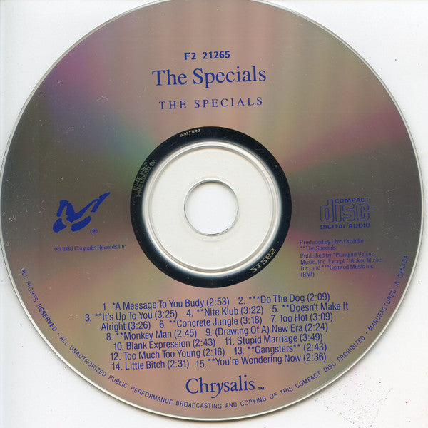 The Specials : The Specials (CD, Album, RE)