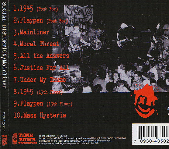 Social Distortion : Mainliner (Wreckage From The Past) (CD, Comp)