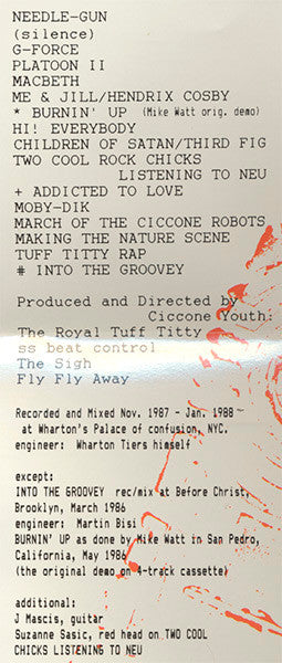 Ciccone Youth : The Whitey Album (CD, Album)