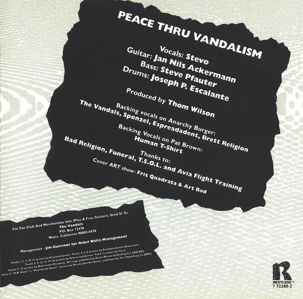 The Vandals : Peace Thru Vandalism / When In Rome Do As The Vandals (CD, Comp)