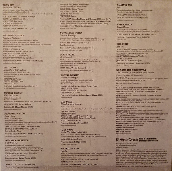 Various : Mild In The Streets: Fat Music Unplugged (LP, Comp)