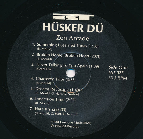 Hüsker Dü : Zen Arcade (2xLP, Album, RE, Gat)