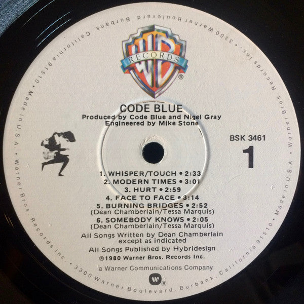 Code Blue (5) : Code Blue (LP, Album, Win)