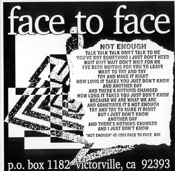 Face To Face / Horace Pinker : Recipe For Money (7")