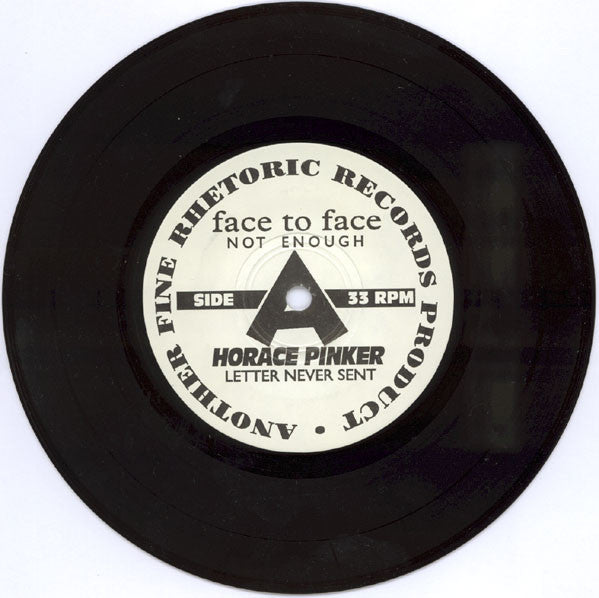 Face To Face / Horace Pinker : Recipe For Money (7")