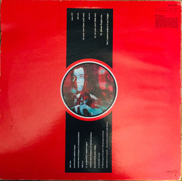 Pete Shelley : On Your Own (12", Single)