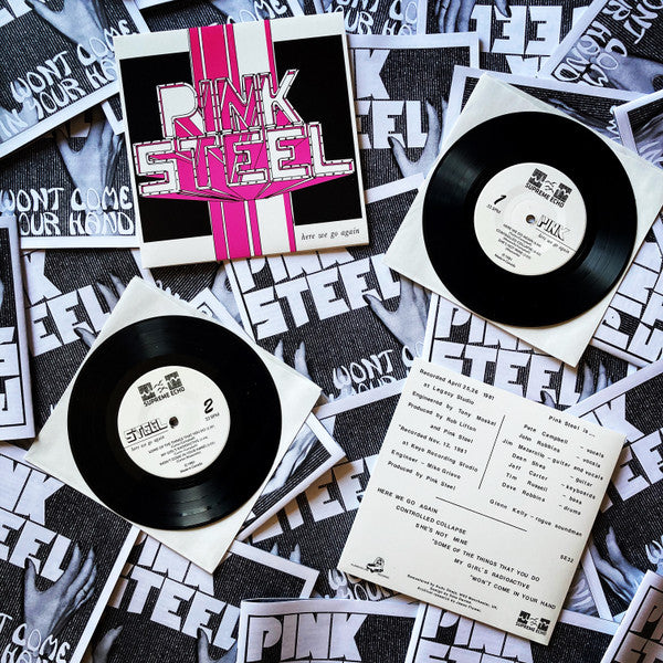 Pink Steel : Here We Go Again (7", EP, Comp, RE, RM)