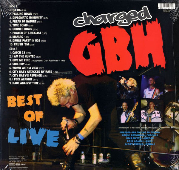 Charged GBH* : Best Of Live (LP)