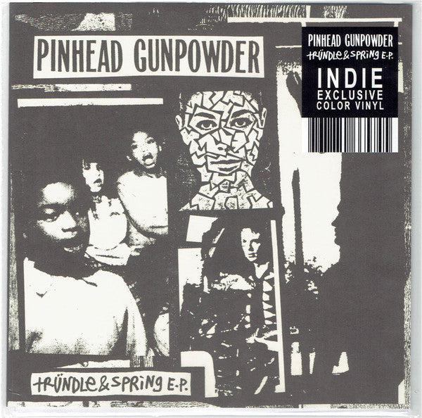 Pinhead Gunpowder : Trundle & Spring E.P. (7", EP, RE, Whi)