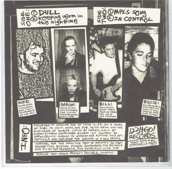 Pinhead Gunpowder : Trundle & Spring E.P. (7", EP, RE, Whi)