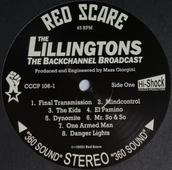 The Lillingtons : The Backchannel Broadcast (12", Album, RE, RM)