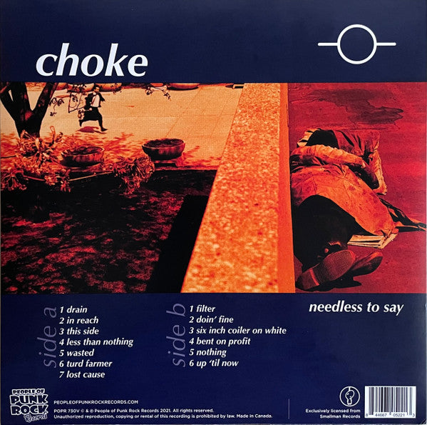 Choke (5) : Needless To Say  (12", Album, Ltd, RE, RM, Cle)