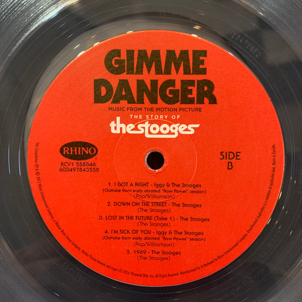 The Stooges : Gimme Danger (Music From The Motion Picture) (LP, Comp, Ltd, Cle)