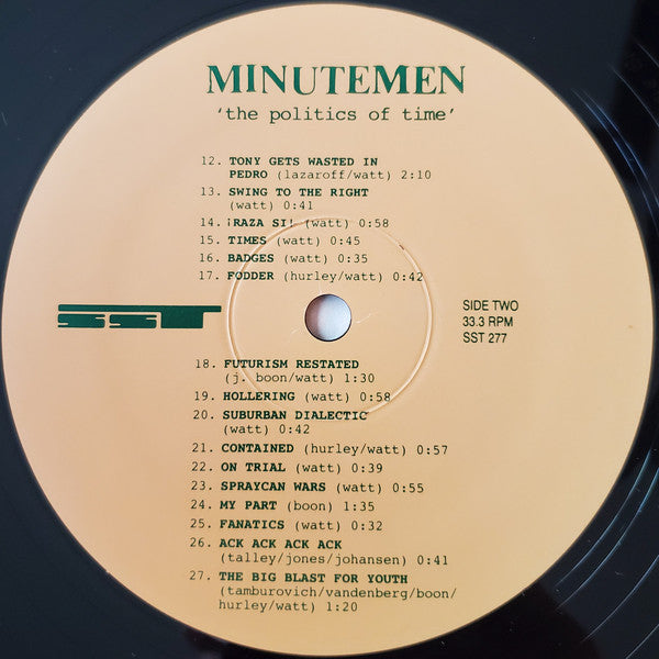 Minutemen : The Politics Of Time (LP, Album, RP)