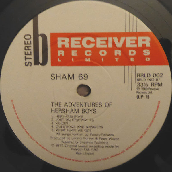 Sham 69 : The Adventures Of Hersham Boys / The Game (2xLP, Comp, RE)