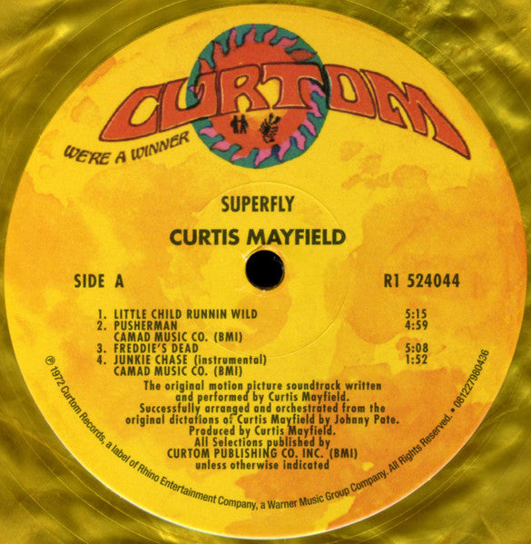 Curtis Mayfield : Superfly (LP, Album, Ltd, RE, Gol)