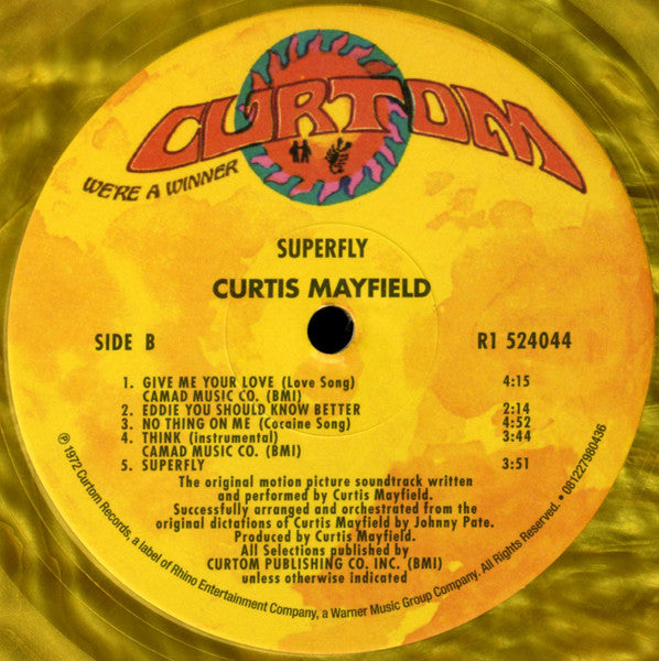 Curtis Mayfield : Superfly (LP, Album, Ltd, RE, Gol)