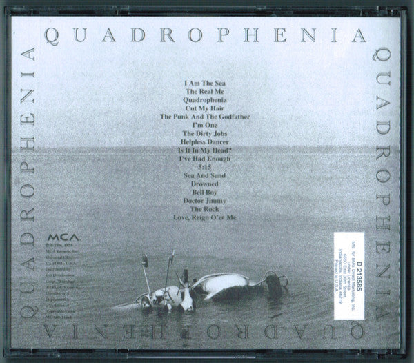 The Who : Quadrophenia (2xCD, Album, Club, RE, RM, BMG)