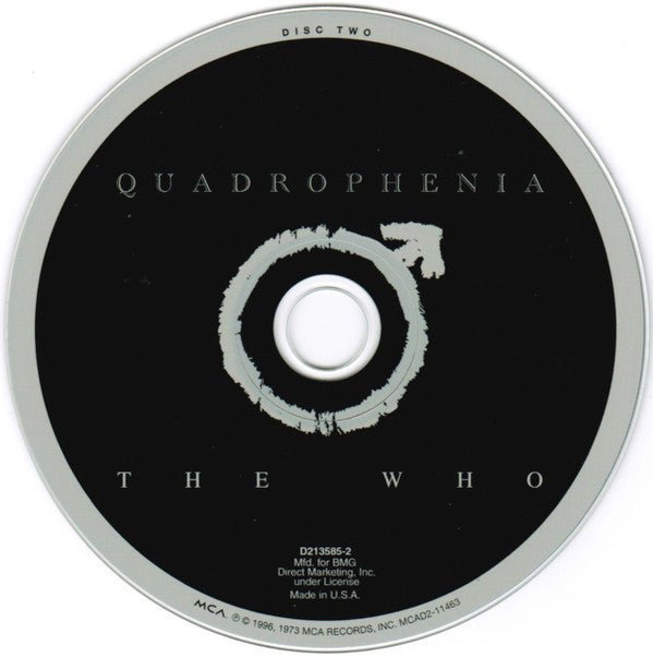 The Who : Quadrophenia (2xCD, Album, Club, RE, RM, BMG)