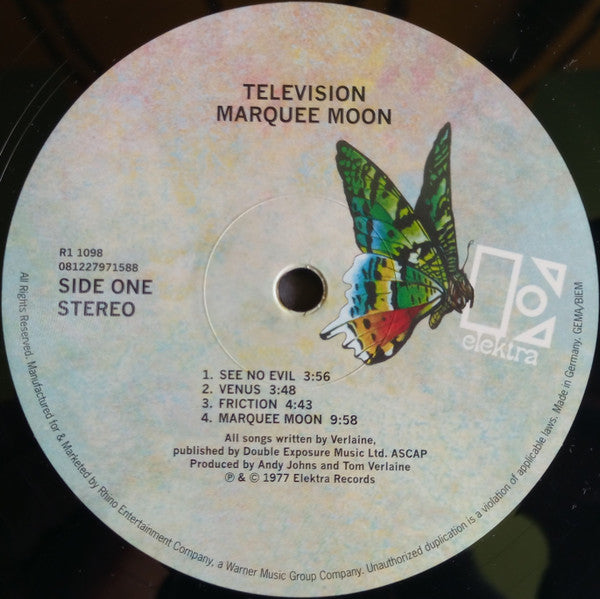 Television : Marquee Moon (LP, Album, RE, 180)