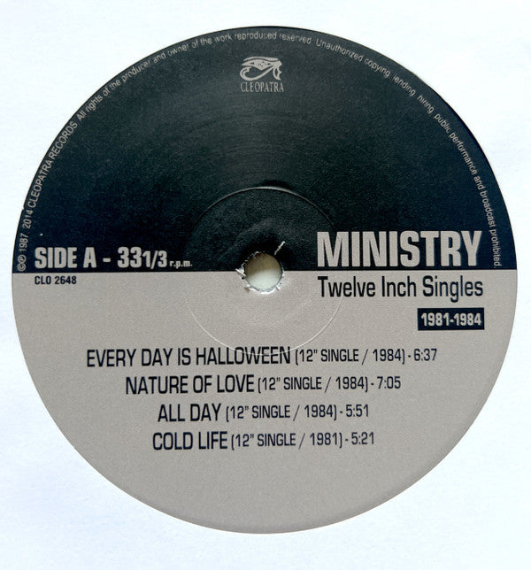 Ministry : Twelve Inch Singles (1981-1984) (2xLP, Comp, Ltd, RE, Sil)