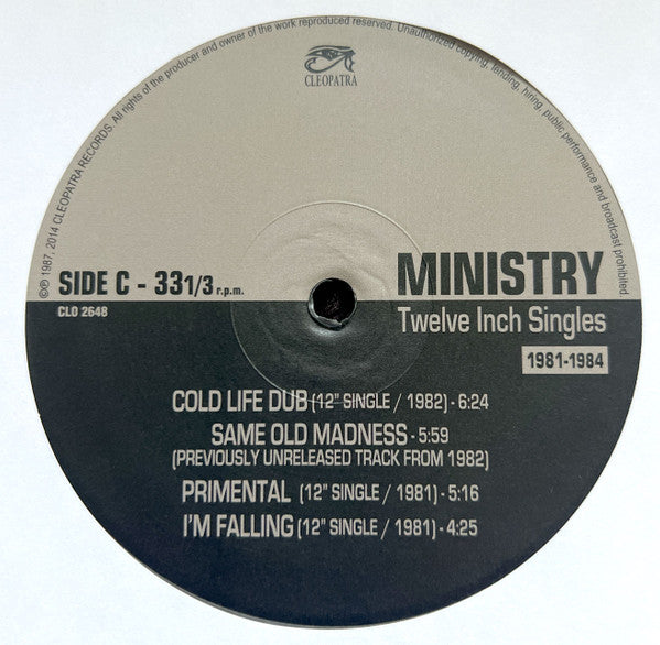 Ministry : Twelve Inch Singles (1981-1984) (2xLP, Comp, Ltd, RE, Sil)