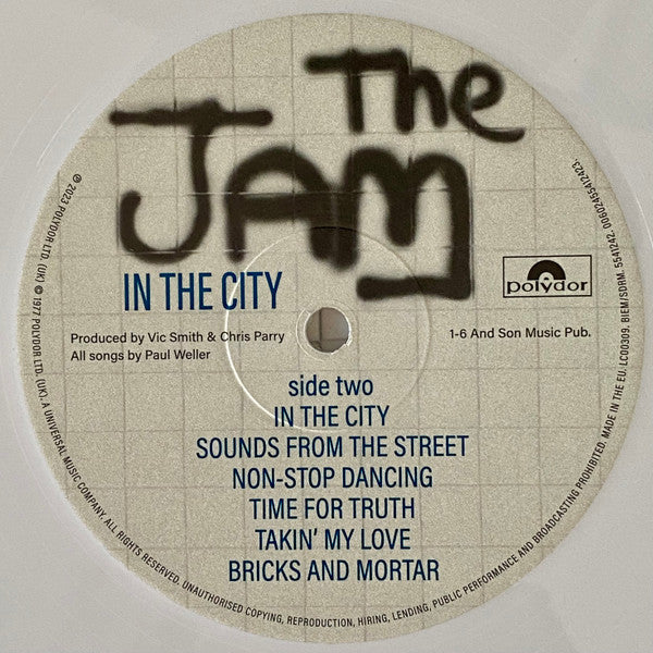 The Jam : In The City (LP, Album, Ltd, RE, Whi)