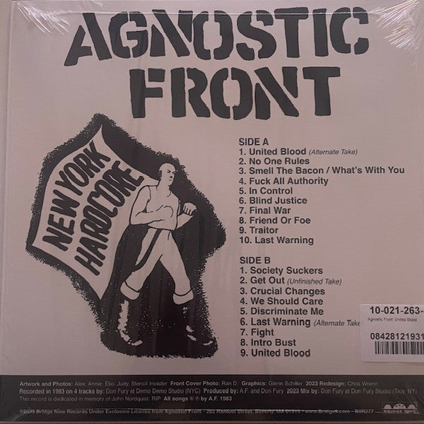Agnostic Front : United Blood l.p. (LP, RM, RP, Red)