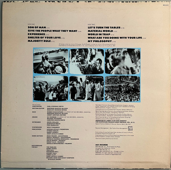 Jimmy Cliff : Give The People What They Want (LP, Album, Pin)