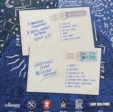 Weekend Cigarettes & Verse, Chorus, Inferno. : Weekend Inferno (LP, Ltd, Tra)