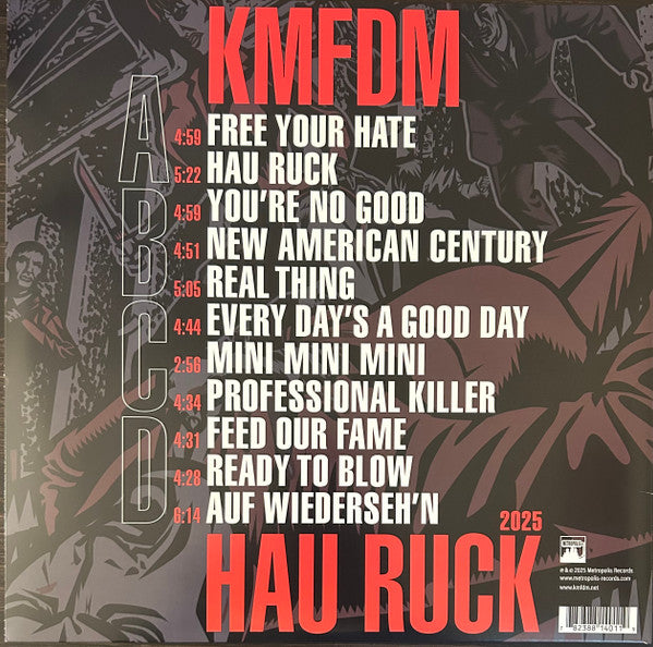 KMFDM : Hau Ruck 2025 (2x12", Album, RE, RM)