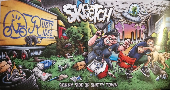 Skeetch : Sunny Side Of Shitty Town (LP, Album, Ltd, Hig)