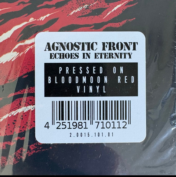 Agnostic Front : Echoes In Eternity (LP, Album, Red)