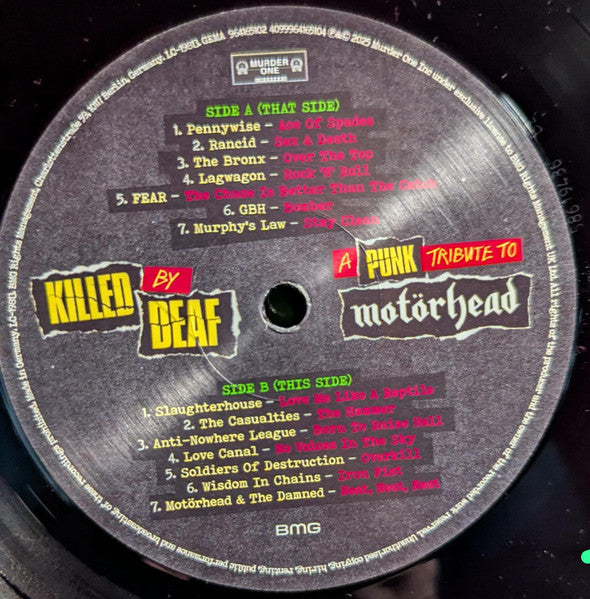 Various : Killed By Deaf - A Punk Tribute To Motörhead  (LP, Album, Comp)