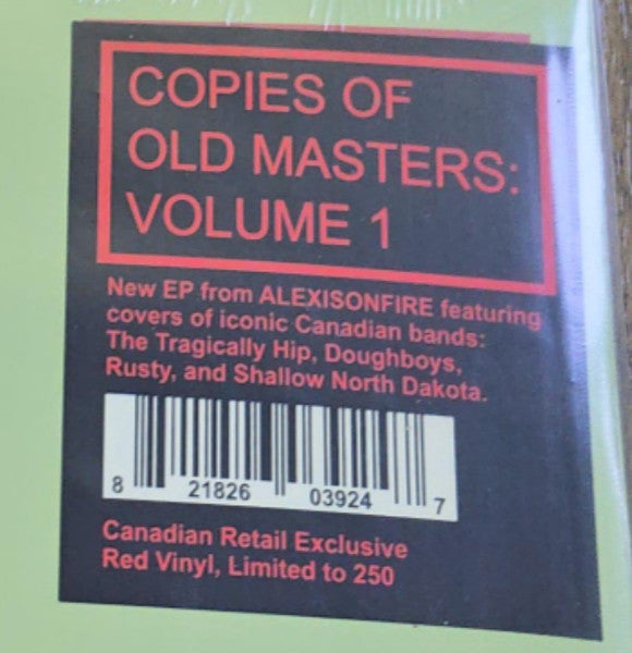 Alexisonfire : Copies of Old Masters: Volume 1 (LP, S/Sided, EP, Etch, Ltd, Red)