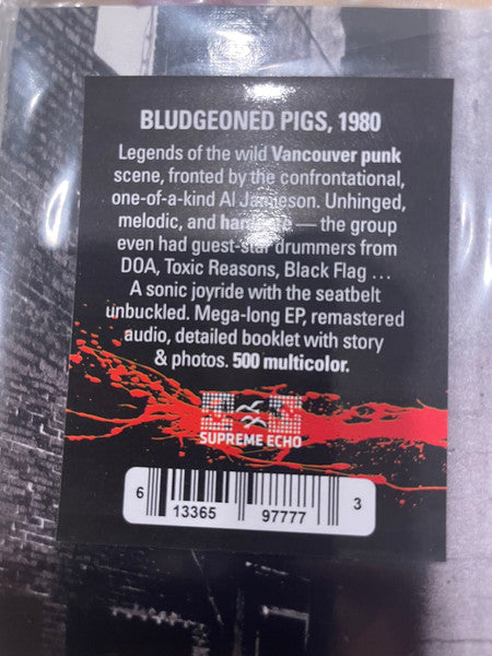 Bludgeoned Pigs : Live At The Smilin' Buddha, 1980 (7", EP, RM, Ran)