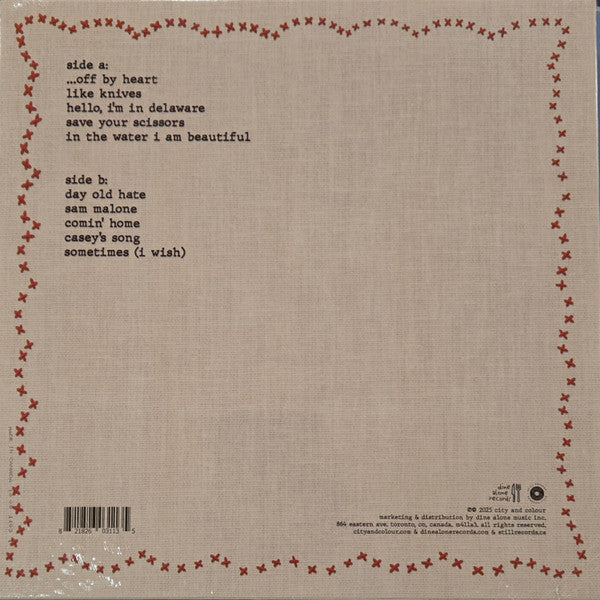 City And Colour : Sometimes Lullaby (LP, Album)