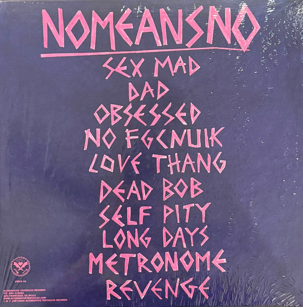 Nomeansno : Sex Mad (LP, Album, RE, RM, Pin)
