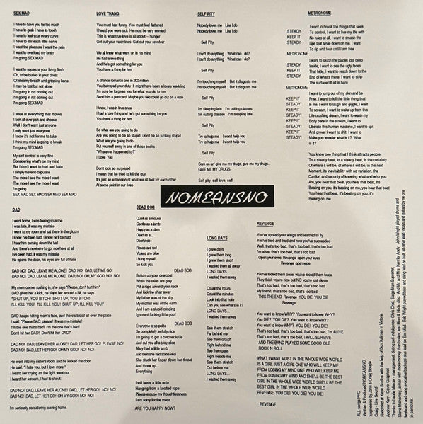 Nomeansno : Sex Mad (LP, Album, RE, RM, Pin)