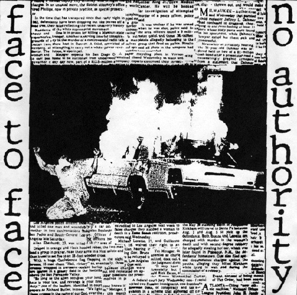 Face To Face : No Authority (7", Single, RP)