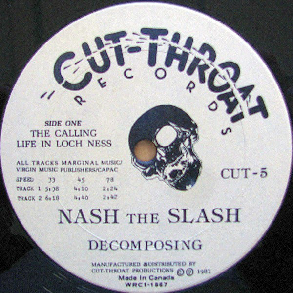 Nash The Slash : Decomposing (12", MiniAlbum)